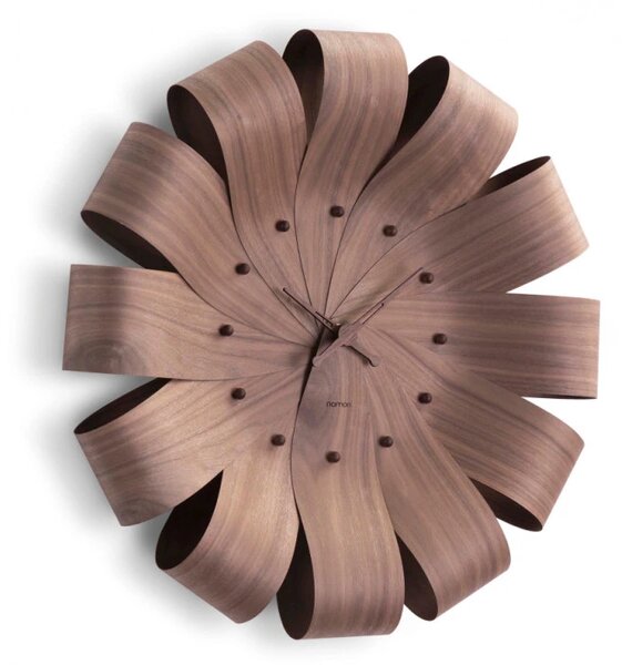 Designové nástěnné hodiny Nomon Ciclo CINN walnut 55cm