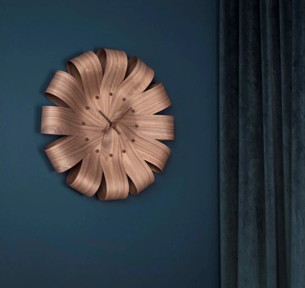 Designové nástěnné hodiny Nomon Ciclo CINN walnut 55cm