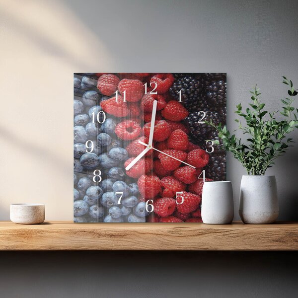Skleněné hodiny Bobule zskb-30x30-00090982