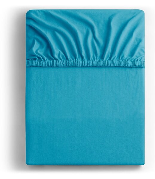 Modré napínací prostěradlo jersey 90x200 cm Amber – Restilo