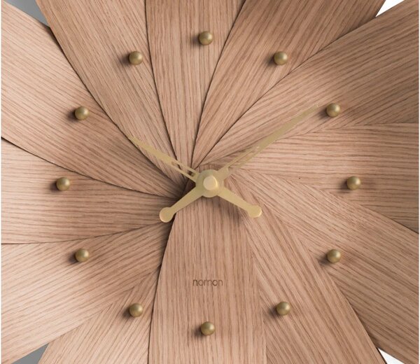 Designové nástěnné hodiny Nomon Ciclo CIRG oak 55cm