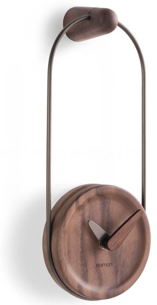 Designové nástěnné hodiny Nomon Eslabon GR walnut small 26cm