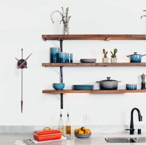 Designové nástěnné hodiny Nomon Punta BW 63cm