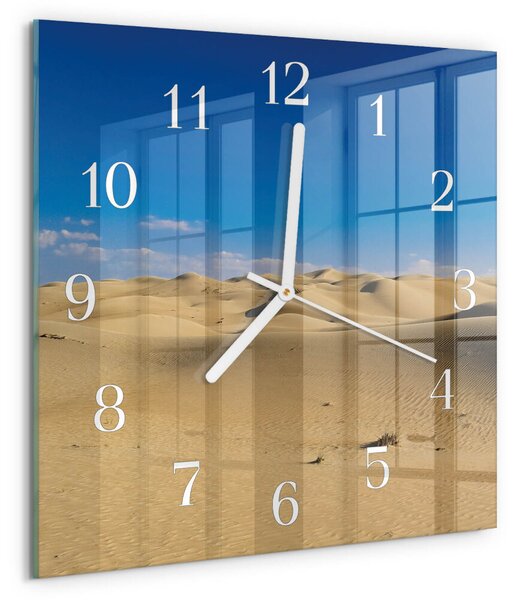 Skleněné hodiny Poušť zskb-30x30-00079972