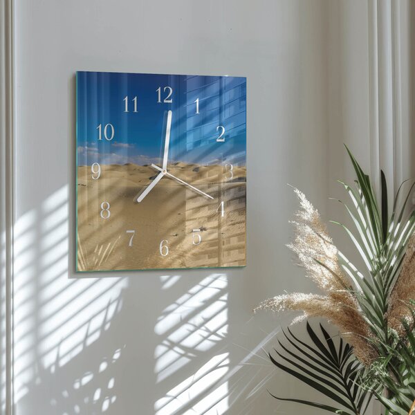 Skleněné hodiny Poušť zskb-30x30-00079972