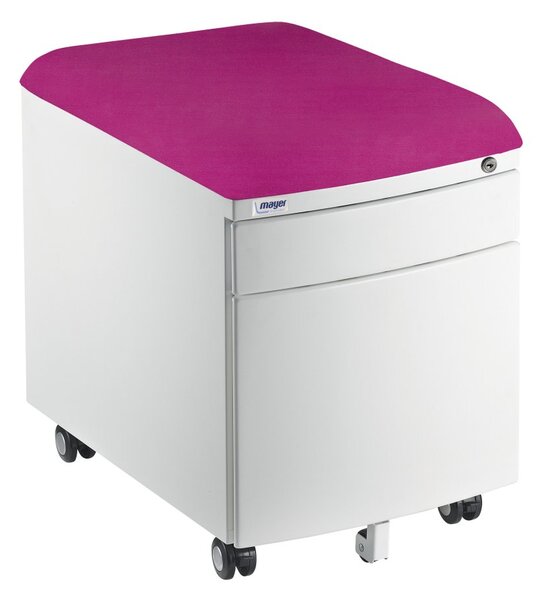 Pojízdný kontejner 32W8 30 208 — bílý, růžový aquaclean