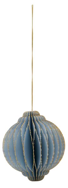 Papírové vánoční ozdoby Alsta Light Blue Ø 8 cm – set 4 ks