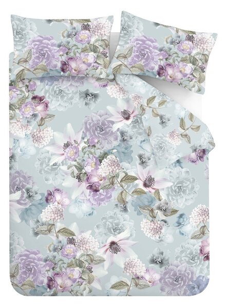 Světle modré povlečení na jednolůžko 135x200 cm Floral Serenity – RHS