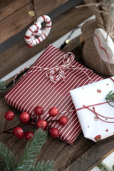 Balicí papír Nordic Christmas Red – 5 m