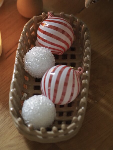 Vánoční ozdoba Zwirl Red – set 2 ks