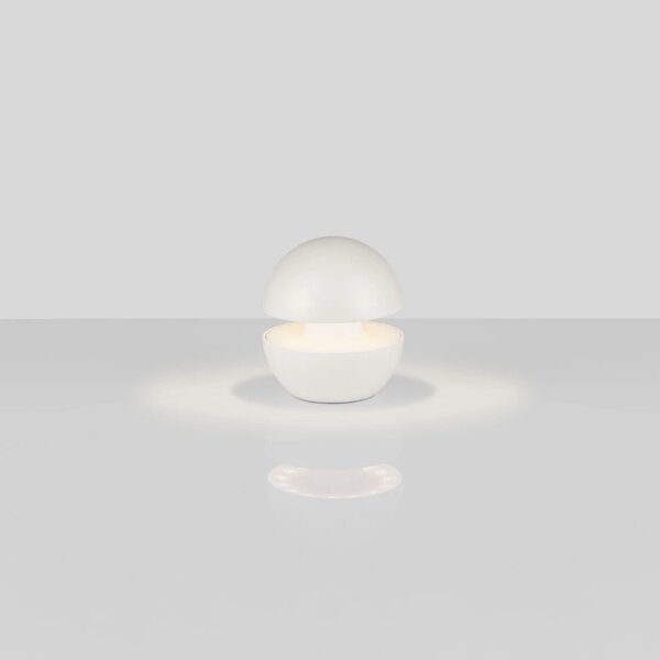 Nova Luce Bílá nabíjecí stolní LED lampa Puk