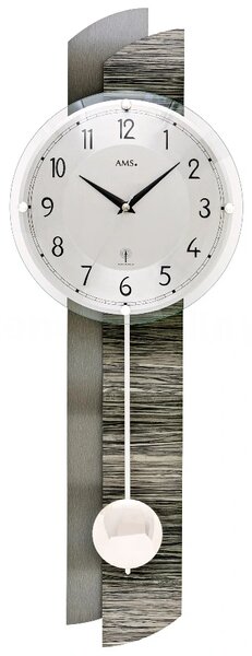 Kyvadlové nástěnné hodiny 5323 AMS řízené rádiovým signálem 65cm