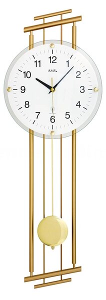 Designové nástěnné hodiny 5315 řízené rádiovým signálem AMS 65cm