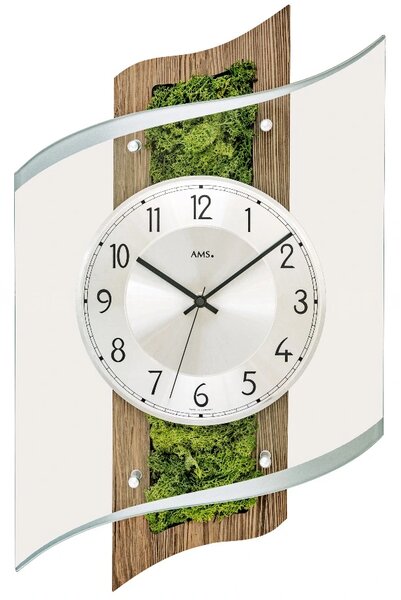 Designové nástěnné hodiny 5517 AMS řízené radiovým signálem 48cm