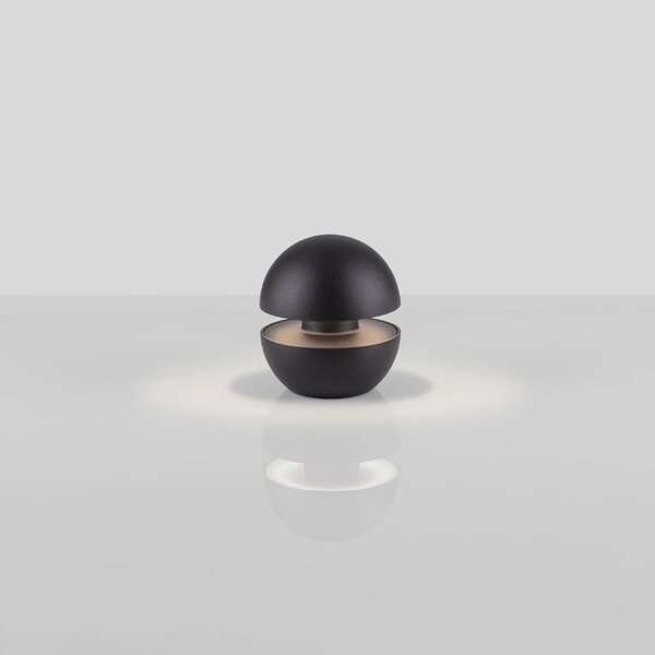 Nova Luce Černá nabíjecí stolní LED lampa Puk