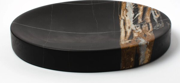 DVORO Luxusní mramorový odkládací podnos Pau Marble Sahara Noir 27cm