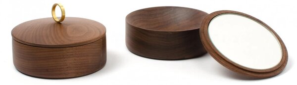 DVORO Luxusní šperkovnice Azahar Secret S Ring Walnut 10cm
