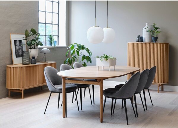 Rozkládací jídelní stůl v dekoru dubu 100x190 cm Carno – Unique Furniture