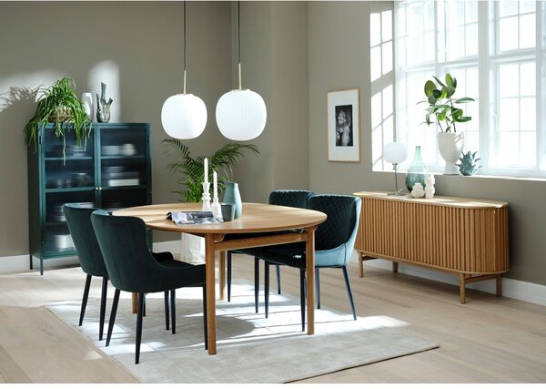 Rozkládací jídelní stůl v dekoru dubu 100x190 cm Carno – Unique Furniture