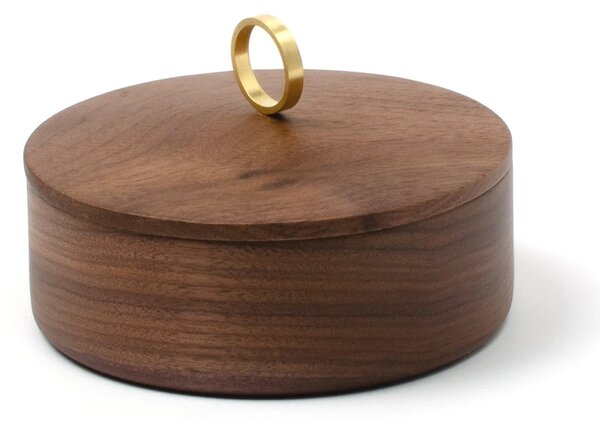 DVORO Luxusní šperkovnice Azahar Secret S Ring Walnut 10cm