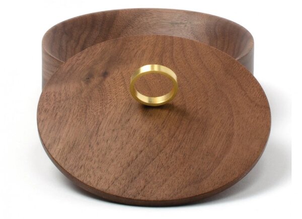 DVORO Luxusní šperkovnice Azahar Secret S Ring Walnut 10cm
