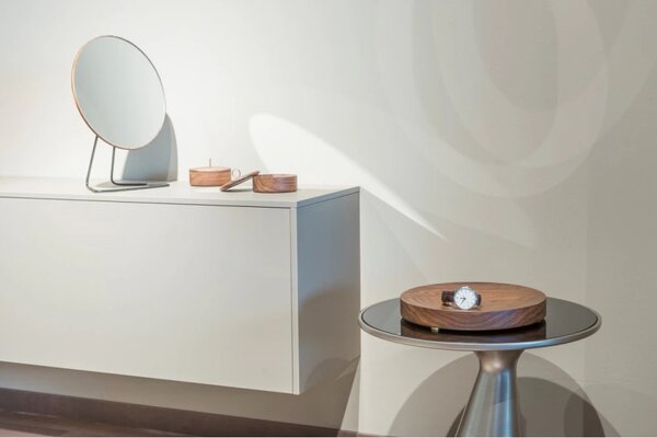 DVORO Luxusní stolní kosmetické zrcadlo Vanity walnut 27cm