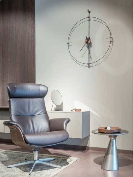 DVORO Luxusní stolní kosmetické zrcadlo Vanity walnut 27cm