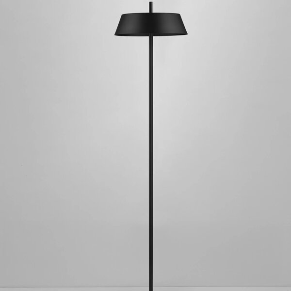 Nova Luce Černá kovová stojací LED lampa Velio 147 cm