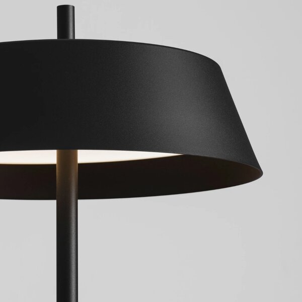Nova Luce Černá kovová stojací LED lampa Velio 147 cm