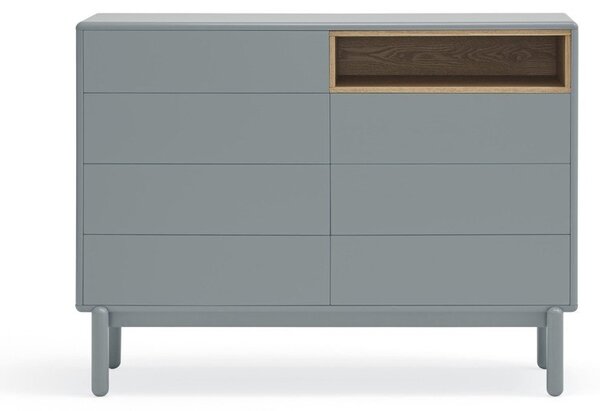 Modro-šedá nízká komoda 120x90 cm Corvo – Teulat