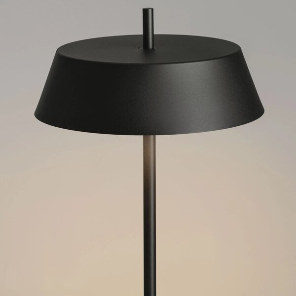 Nova Luce Černá kovová stojací LED lampa Velio 147 cm