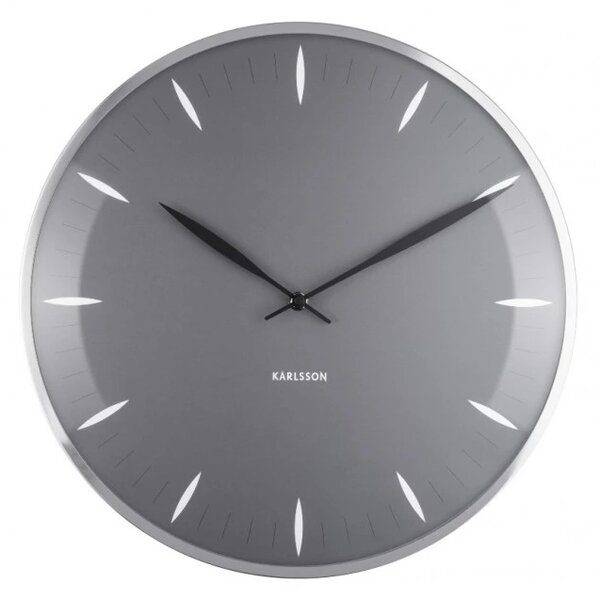 Designové nástěnné hodiny 5761GY Karlsson 40cm