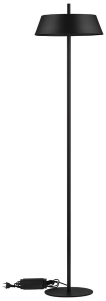 Nova Luce Černá kovová stojací LED lampa Velio 147 cm