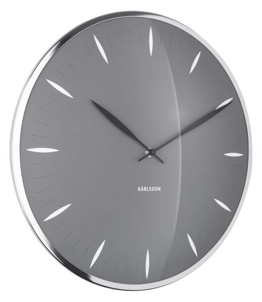 Designové nástěnné hodiny 5761GY Karlsson 40cm
