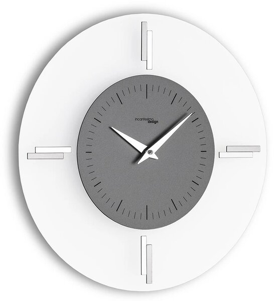 Designové nástěnné hodiny I060MAT smoke grey IncantesimoDesign 35cm