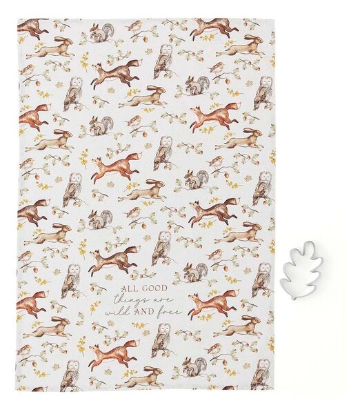 Bavlněná utěrka s vykrajovátkem v sadě 2 ks 45x65 cm Forest Fable – Cooksmart ®