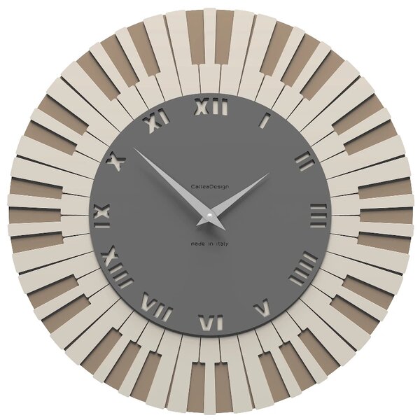 Designové hodiny 51-10-2-3 CalleaDesign Piano brown 45cm