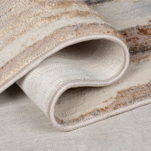 Flair Rugs, Kusový koberec Eris Gleam Gold, 120x170, béžová, ložnice