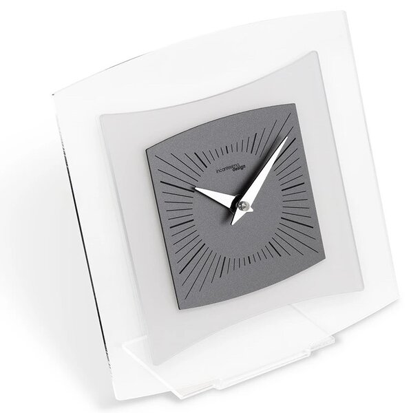 Designové stolní hodiny I805AN smoke grey IncantesimoDesign 20cm