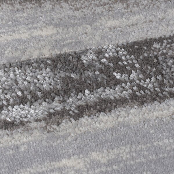Flair Rugs, Kusový koberec Eris Gleam Silver, 80x150, šedá, ložnice