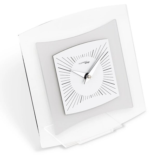 Designové stolní hodiny I805BN white IncantesimoDesign 20cm