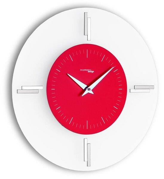 Designové nástěnné hodiny I060MR red IncantesimoDesign 35cm