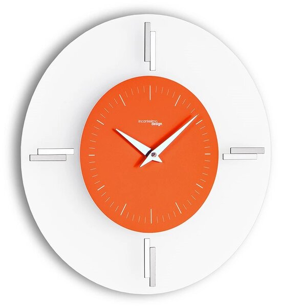 Designové nástěnné hodiny I060MAR orange IncantesimoDesign 35cm