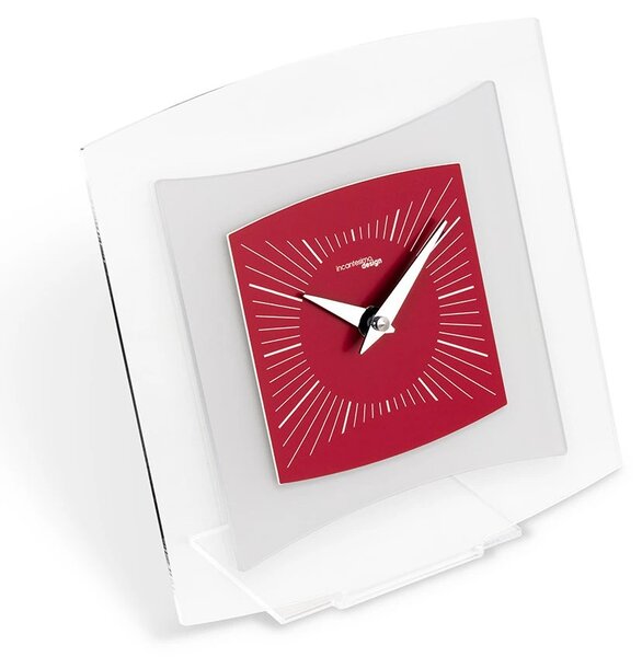 Designové stolní hodiny I805VN red IncantesimoDesign 20cm