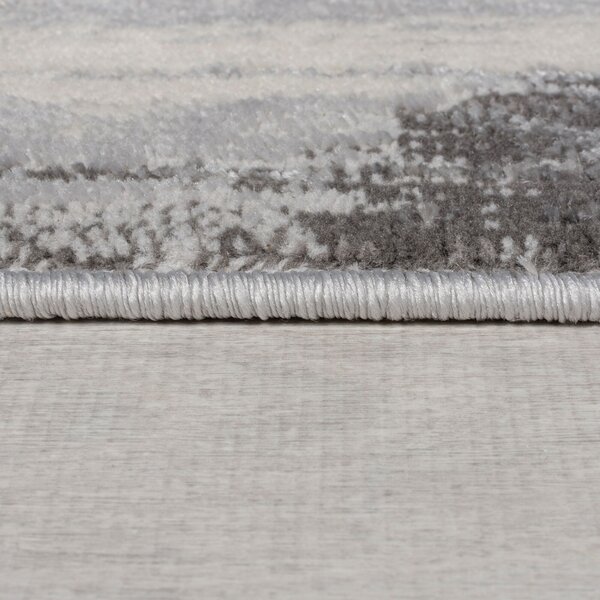 Flair Rugs, Kusový koberec Eris Gleam Silver, 80x150, šedá, ložnice