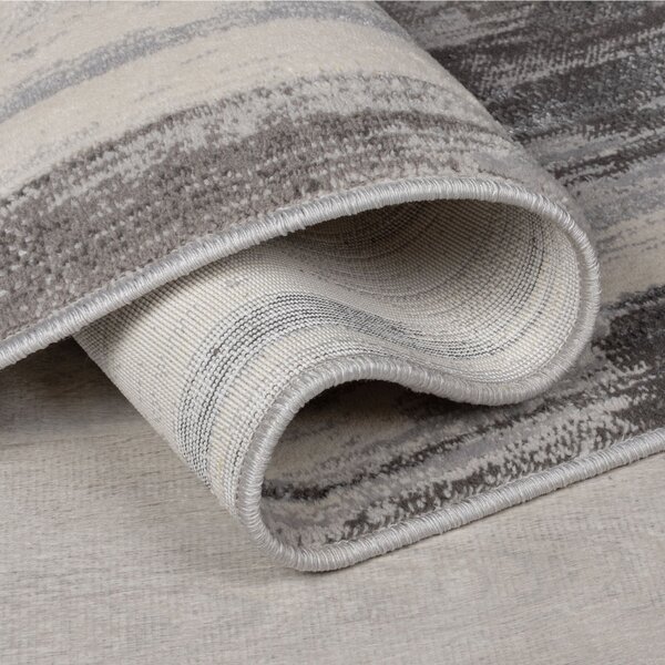 Flair Rugs, Kusový koberec Eris Gleam Silver, 80x150, šedá, ložnice