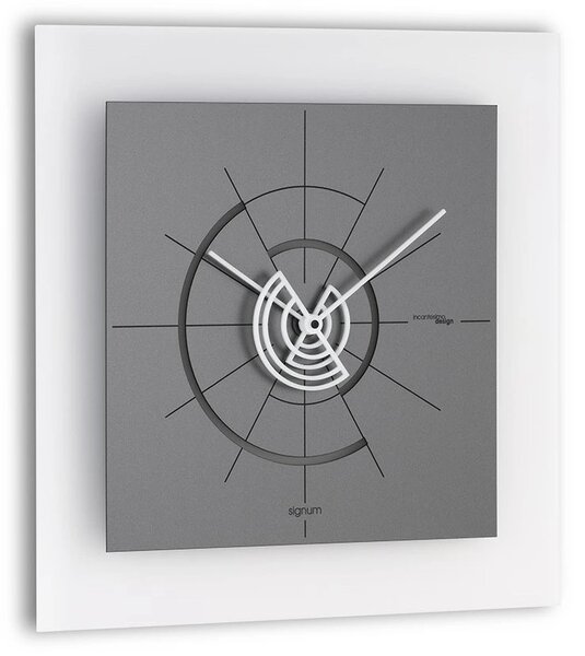 Designové nástěnné hodiny I558AN smoke grey IncantesimoDesign 40cm