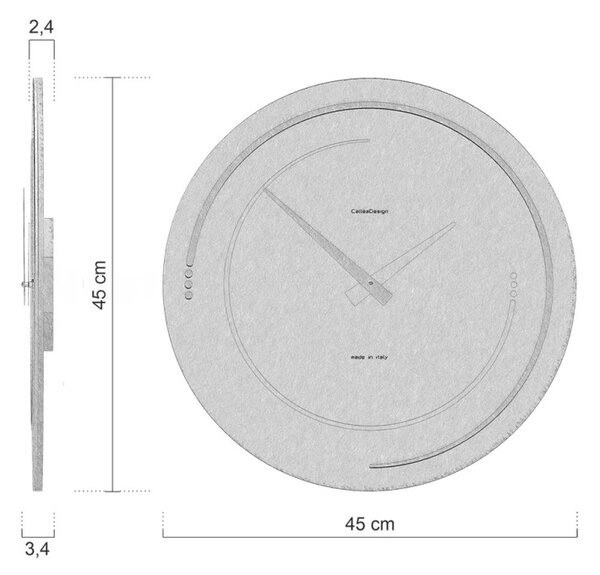 Designové hodiny 10-134-2 CalleaDesign Sonar 46cm