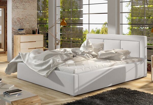 Manželská postel LUGONA + rošt, 200x200, soft 17