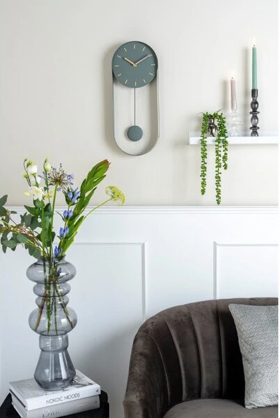 Designové kyvadlové nástěnné hodiny 5822DG Karlsson 50cm